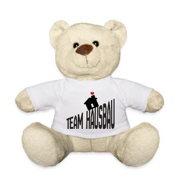 Team House Construction - Teddy Bear - white - Front