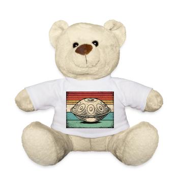Hangdrum Tambour Rétro Handpan - Nounours - blanc - Devant