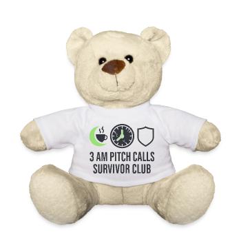 Startup Founder Survivor Burnout Recover - Teddy Bear - white - Front