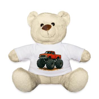 Roter Monstertruck Offroad - Teddy - Weiß - Vorne