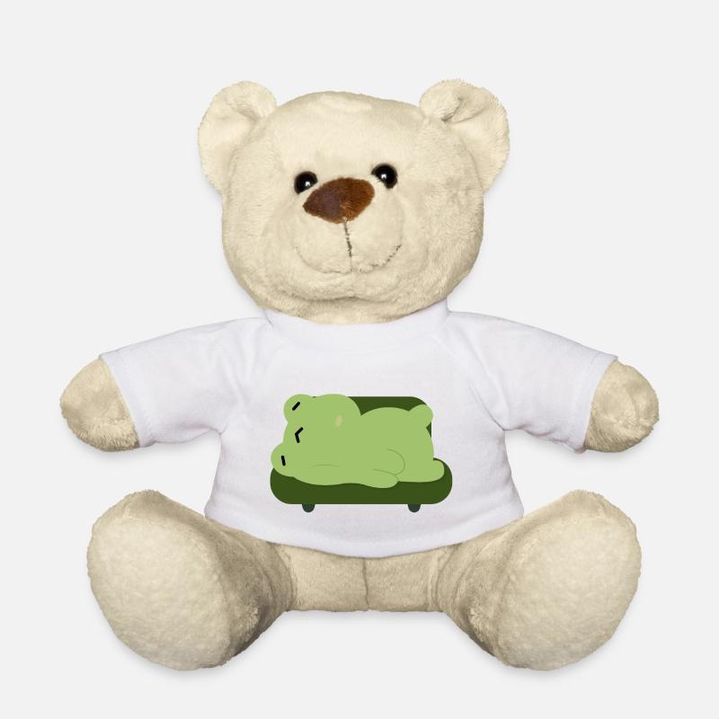Schlafiger Frosch-Couch-Kumpel - Teddy - Weiß