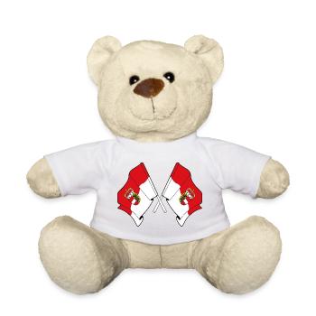 Salzburger Kreuz-Flaggen - Teddy - Weiß - Vorne
