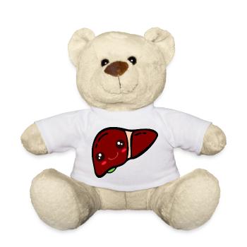 Gallenblasenleber - Teddy - Weiß - Vorne