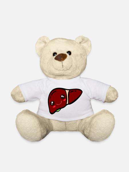 Foie de la vésicule biliaire - Nounours - blanc