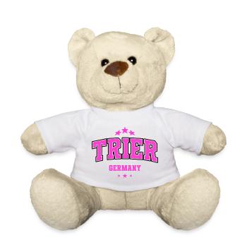 Trier Germany Pink Heimat College Design - Teddy Bear - white - Front