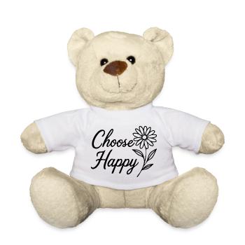 Choisissez Happy - Nounours - blanc - Devant