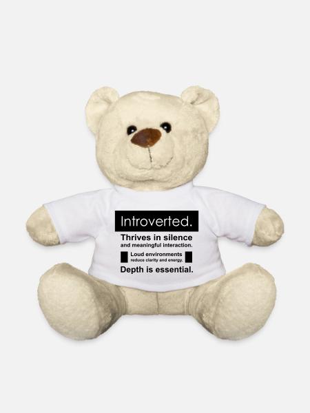 Introvert - Teddy Bear - white