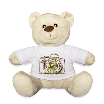 Tarnkameraporträt - Teddy - Weiß - Vorne