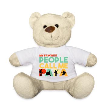 Meine Lieblingsleute nennen mich Papa Gitarrist - Teddy - Weiß - Vorne