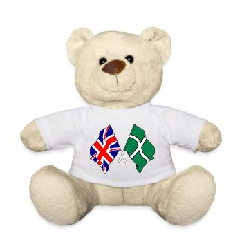 Devon & Great Britain Cross - Teddy - Weiß - Vorne
