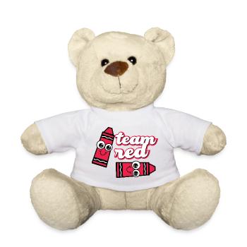Red Team Cheerful Pencils - Teddy - Weiß - Vorne