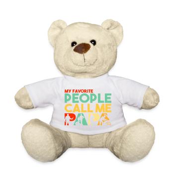 My Favorite People Call Me Papa Mechanic Dad - Teddy Bear - white - Front