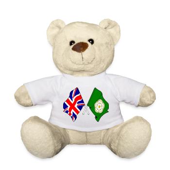 North Yorkshire und Großbritannien kreuzten sich - Teddy - Weiß - Vorne