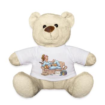 Mach ich morgen - Teddy - Weiß - Vorne