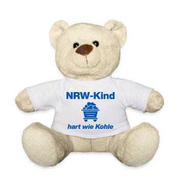 ENFANT NRW : DUR COMME DU CHARBON ! LA CHANCE SUR STEIGER ARRIVE - Nounours - blanc - Devant