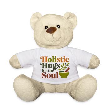 Herbalist Holistic Hugs For The Soul Professional  - Teddy Bear - white - Front