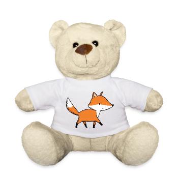 kleines Fuchskind - Teddy - Weiß - Vorne