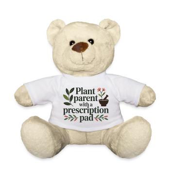Herbalist Plant Parent Prescription Pad Profession - Teddy Bear - white - Front