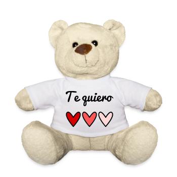 ICH LIEBE DICH. HERZ. PAAR. GERADE VERHEIRATET. Junggesellinnenabschied - Teddy - Weiß - Vorne