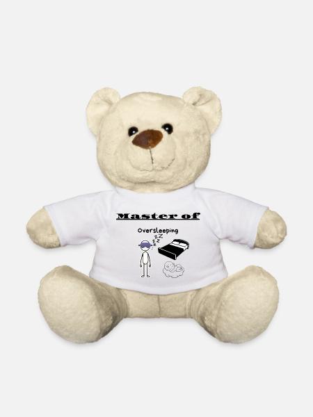 Master of Oversleeping - Teddy Bear - white