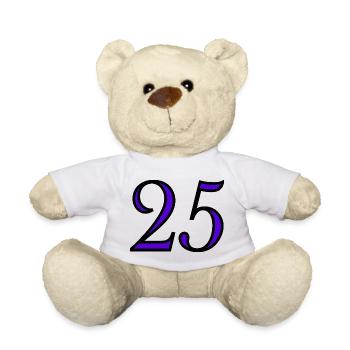 25. 25 YEARS. 25th ANNIVERSARY. 25 YEARS ANNIVERSARY. - Teddy Bear - white - Front