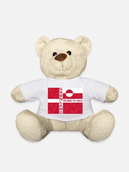 Greenland Not for Sale Emblem - Teddy Bear - white