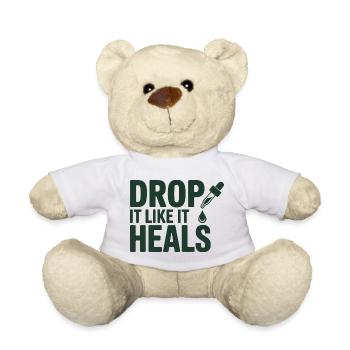 Homéopathie, lâche-le comme ça guérit professionnellement - Nounours - blanc - Devant