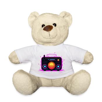 Rétro Radio Retrowave - Nounours - blanc - Devant