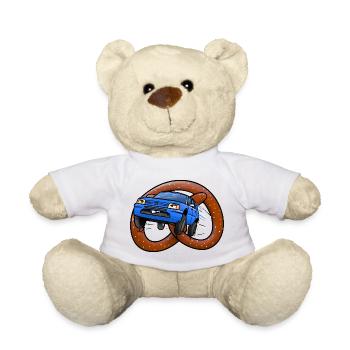 Brezeln auf Rädern - Teddy - Weiß - Vorne