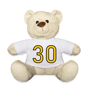 30. 30 YEARS. 30th ANNIVERSARY. 30 YEARS ANNIVERSARY. - Teddy Bear - white - Front