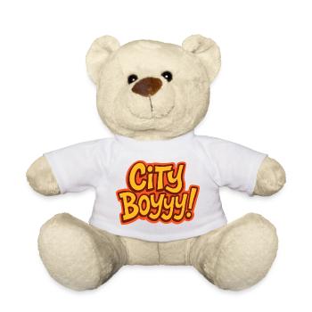 City Boy - Teddy Bear - white - Front