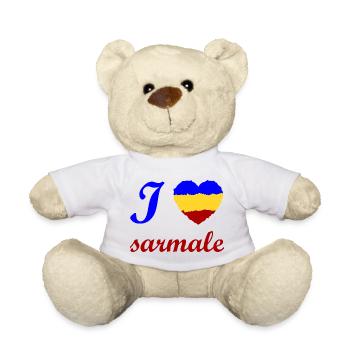 J’adore Sarmale et la Roumanie - Nounours - blanc - Devant
