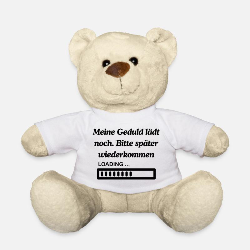 Lustiger Spruch fürs Büro - Teddy - Weiß