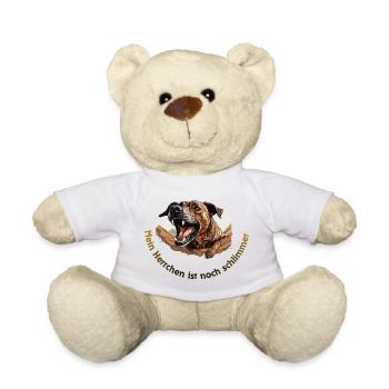 Mein Herrchen ist noch schlimmer - Teddy - Weiß - Vorne
