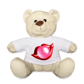 Kaugummiblase - Teddy - Weiß - Vorne