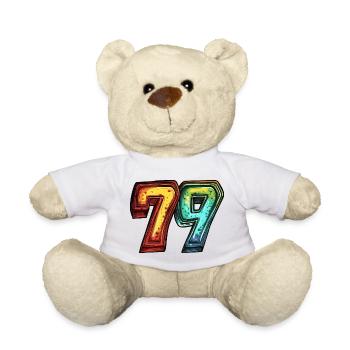 79 Nombre Coloré - Nounours - blanc - Devant