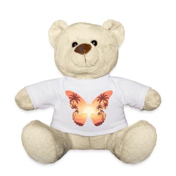 Sonnenuntergangsschmetterling am Strand - Teddy - Weiß - Vorne