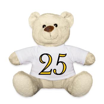 25. 25 YEARS. 25th ANNIVERSARY. 25 YEARS ANNIVERSARY. - Teddy Bear - white - Front
