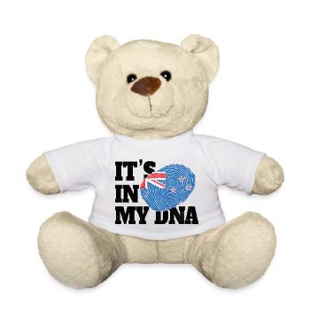 It's In My DNA New Zealand Genes Funny NZ - Teddy Bear - white - Front