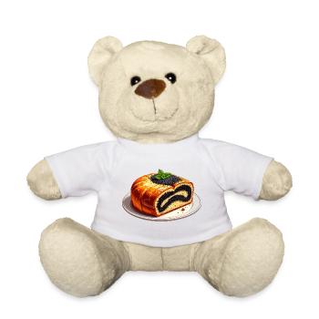 Gâteau aux graines de pavot - Nounours - blanc - Devant