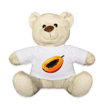 papaya - Teddy Bear - white - Front