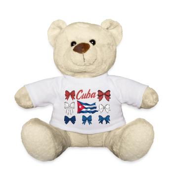 Kuba Stolz & Heimat - Cuba Flagge Design - Teddy - Weiß - Vorne
