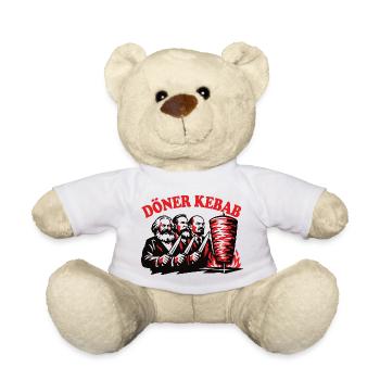 Döner Kebab - Marx, Engels, Lenin - Fast Food - Teddy - Weiß - Vorne