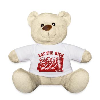 Eat the rich - Marx Engels Lenin - Döner Kebab - Teddy - Weiß - Vorne
