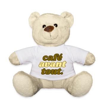 café avant tout - Nounours - blanc - Devant