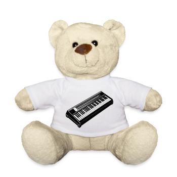 Electronic Keyboard - Teddy Bear - white - Front