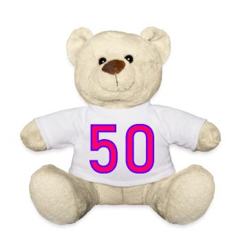 50. 50 JAHRE. 50-JÄHRIGES JUBILÄUM. 50-JÄHRIGES JUBILÄUM. - Teddy - Weiß - Vorne