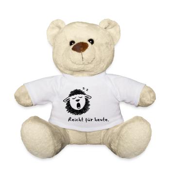 Reicht für heute - Schwarzes Schaf Humor Edition - Teddy - Weiß - Vorne