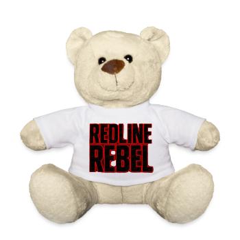 Redline Rebel Shirt für Männer Streetwear - Teddy - Weiß - Vorne