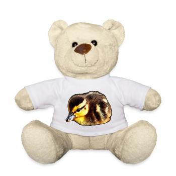 entenküken Dunkelgelb – Nahaufnahme - Teddy - Weiß - Vorne